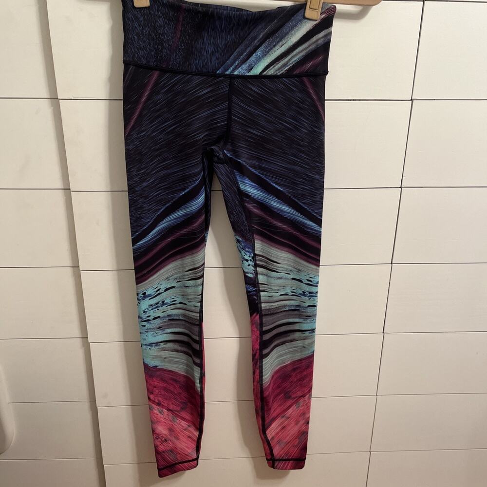 Lululemon Speed Wunder Tight Nulux Electrobeam Speed Tight Multi Leggings SZ 6